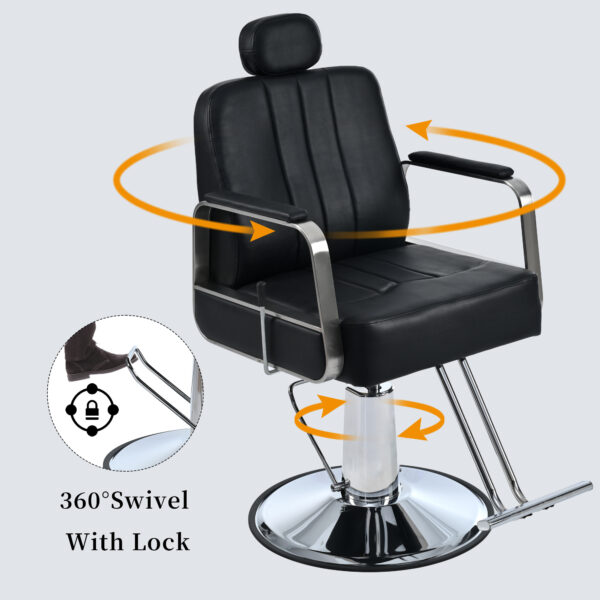 Metal Barber Salon Chair - Image 2