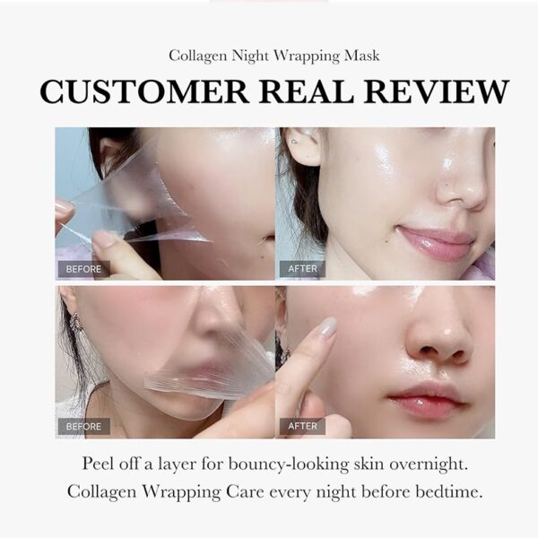Collagen Mask, Suitable For The Whole Face, Good Rejuvenating Products, Selected Types Of Masks, Firming, Anti-wrinkle, Hydrating And Brightening Skin - Image 4