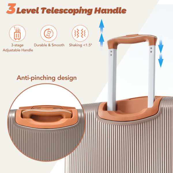 Hard Shell Luggage Set 3-piece Set - Image 8