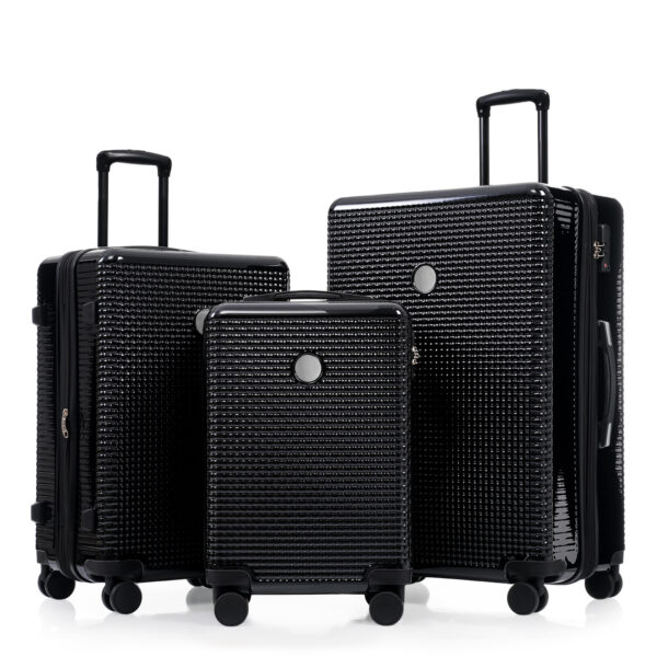 3 Piece Set Of Hard Shell Suitcases With Wheels, Light Expandable Travel Suitcase With TSA Lock, Carry-On, Checked Luggage,20 Inches, 24 Inches, 28 Inches - Image 2