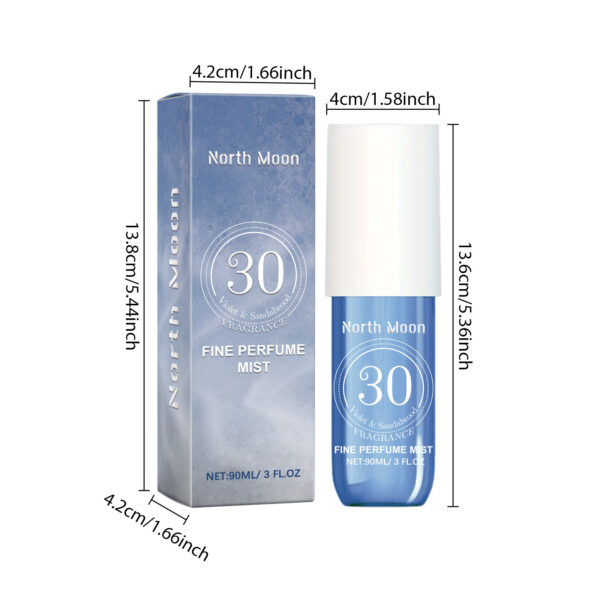 North Moon Fragrance Spray, Spray Body Splash For Women, Hair & Body Fragrance Mist, Fresh Long Duration Fragrance Spray Scent, Women's Dating Perfume Spray - Image 4