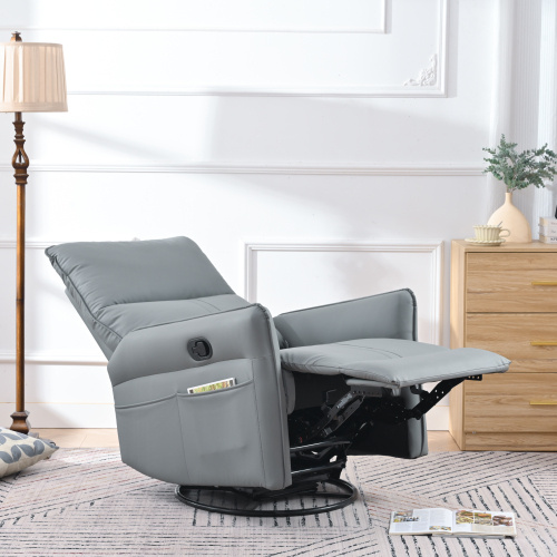 Modern Small Swing Swivel Recliner Bedroom Chair - Image 6