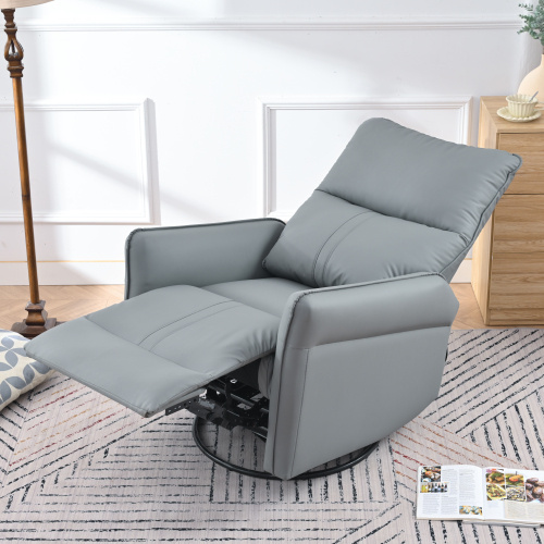 Modern Small Swing Swivel Recliner Bedroom Chair - Image 7