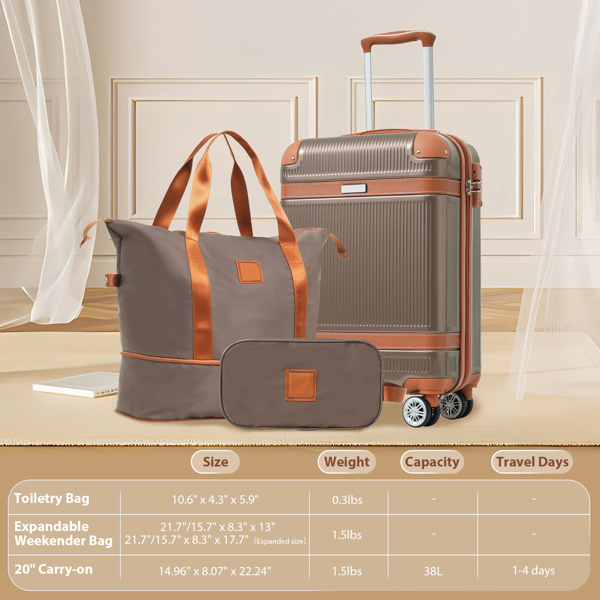 Hard Shell Luggage Set 3-piece Set