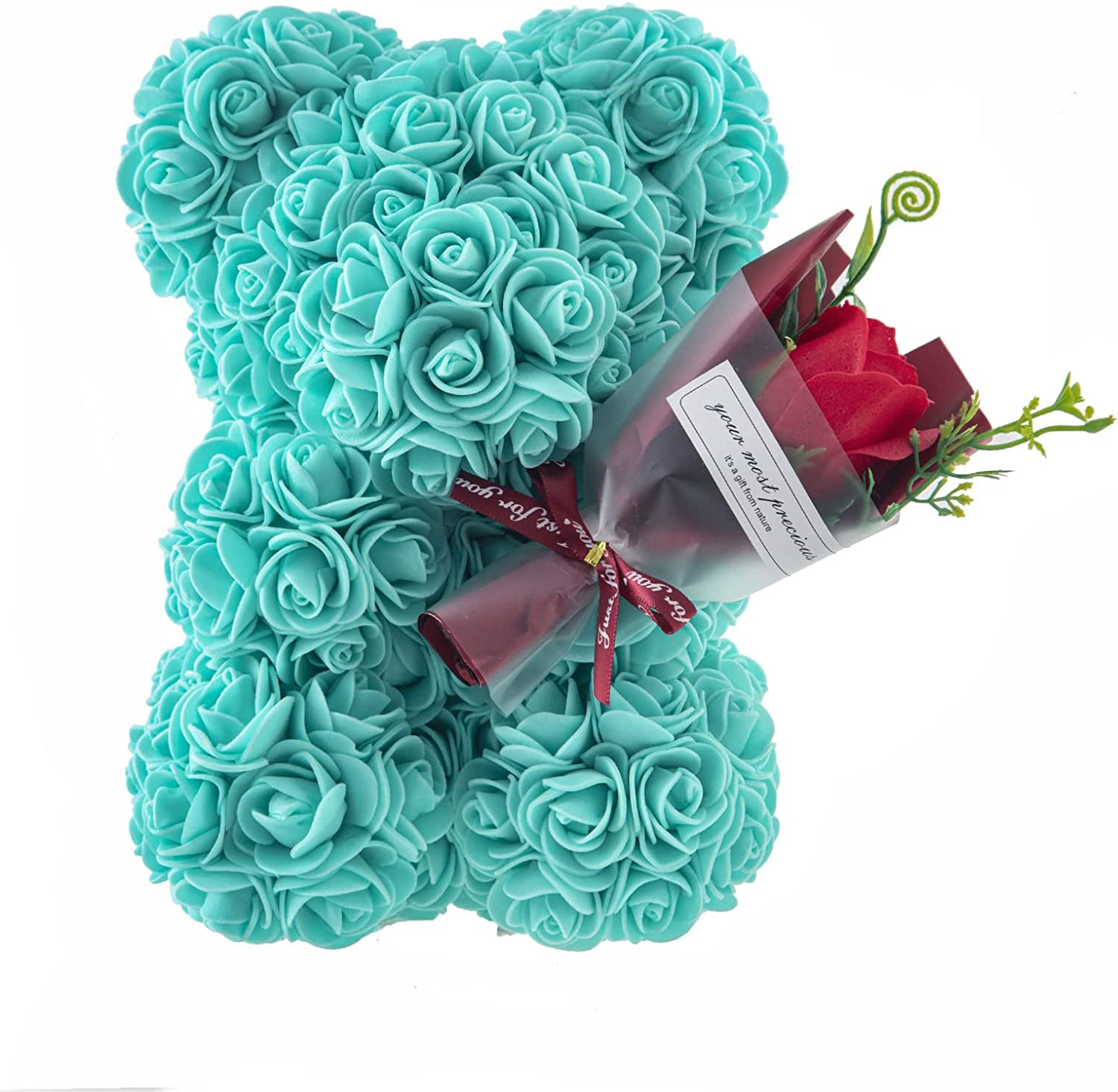 Rose Bear Preserved Fresh Flower Valentine's Day Birthday Gift - Image 4