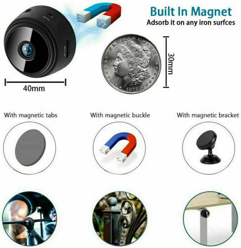 Mini Hidden Spy Camera Wireless Wifi IP Home Security 1080P HD DVR Night Vision - Image 8